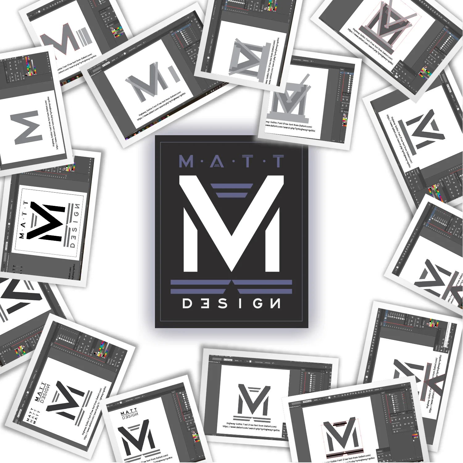 Matt Design identity system exploration