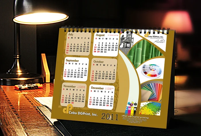 Desk calendar design